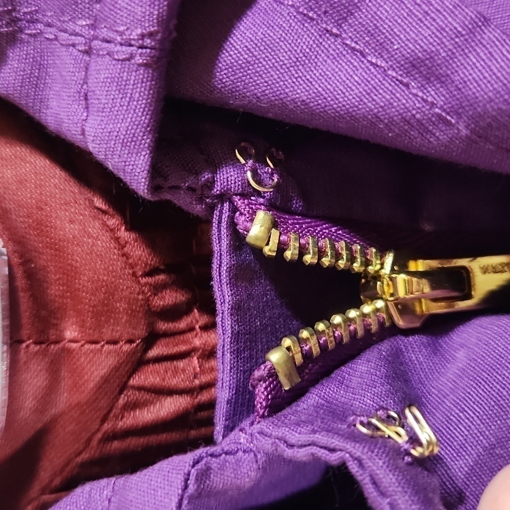BCBGMaxAzria Purple Ruffle Front Jacket - Picture 7 of 12